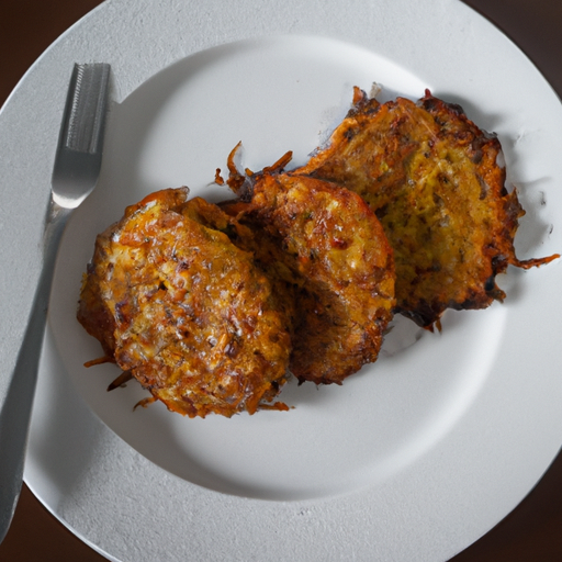 Crispy Potato Pancakes with Caramelized Onion Confit Recipe