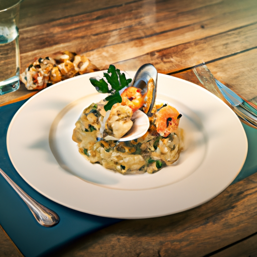 Seafood and Basil Risotto