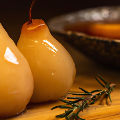Mead-Poached Pears