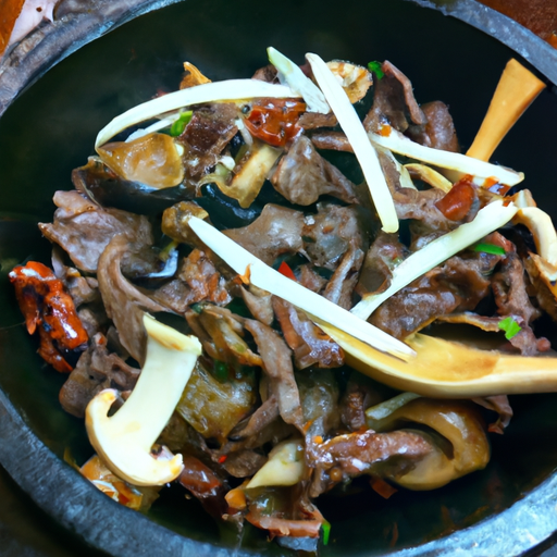 Mu Er Chao Niu Rou (Wood Ear Mushroom and beef stir fry)