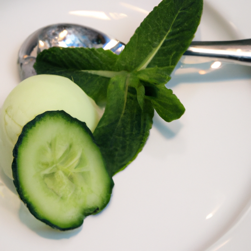 Cucumber and Mint Sorbet