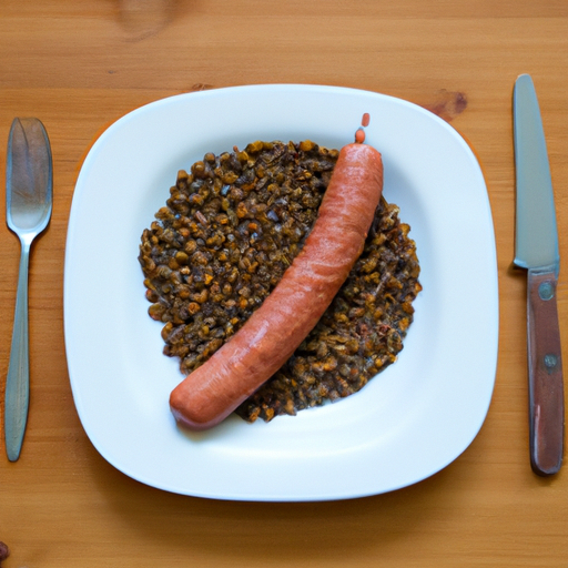 Sausage with Lentils