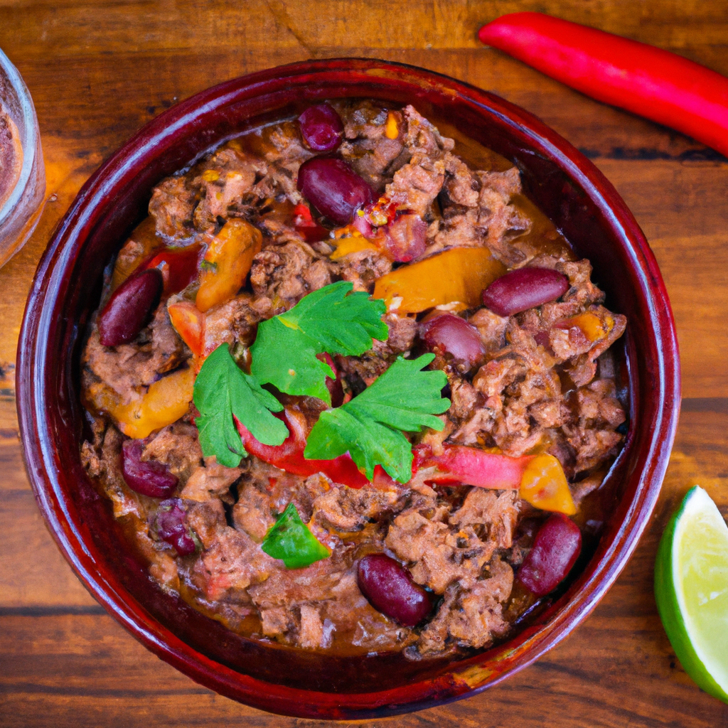 Spicy Tequila Chili Recipe with Ground Beef and Beans: Perfect for Game Day!