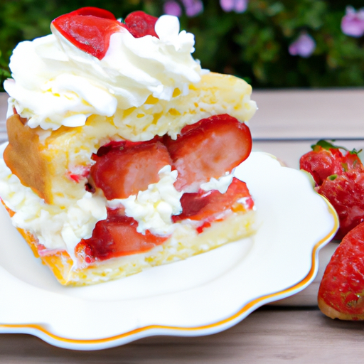 Strawberry Shortcake with Fresh Strawberries