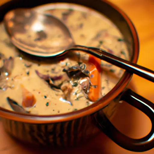 How to make Creamy Wild Rice Soup with Mushrooms and Carrots