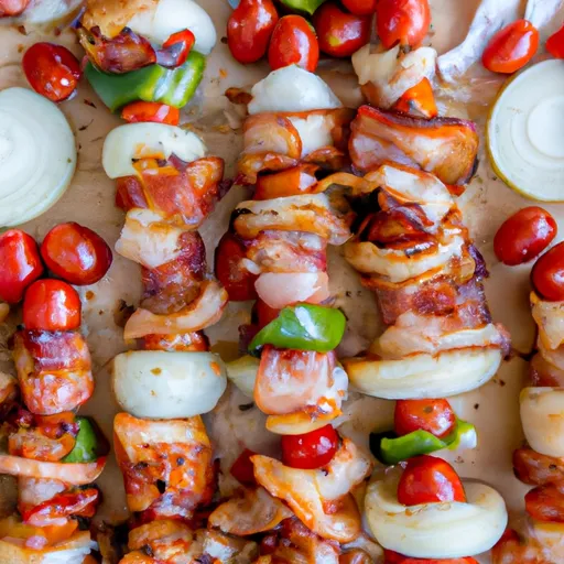 Ranch Bacon Chicken Skewers