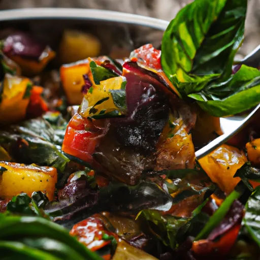 Balsamic Roasted Vegetables with Basil