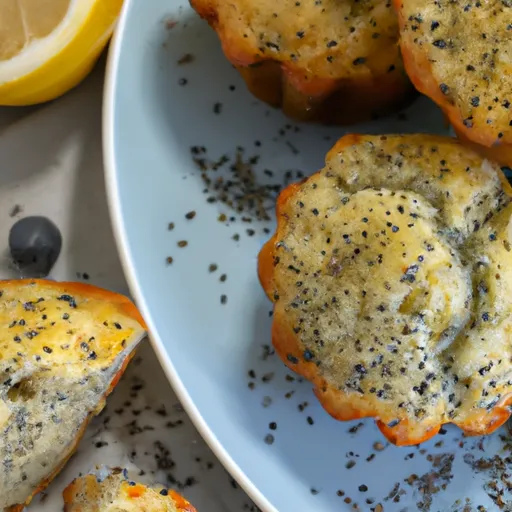 Lemon Poppyseed Muffins with Blueberries