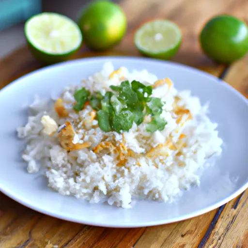 Coconut Lime Cauliflower Rice for a Healthy Meal