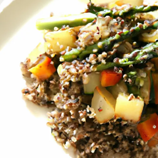 Healthy Sesame Ginger Quinoa with Steamed Veggies (Vegan) Recipe