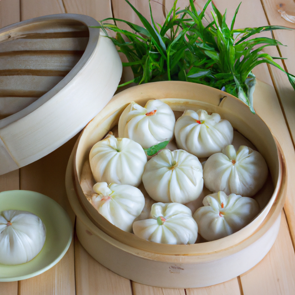  Vegan Chinese Steamed Buns with a Mushroom Filling 