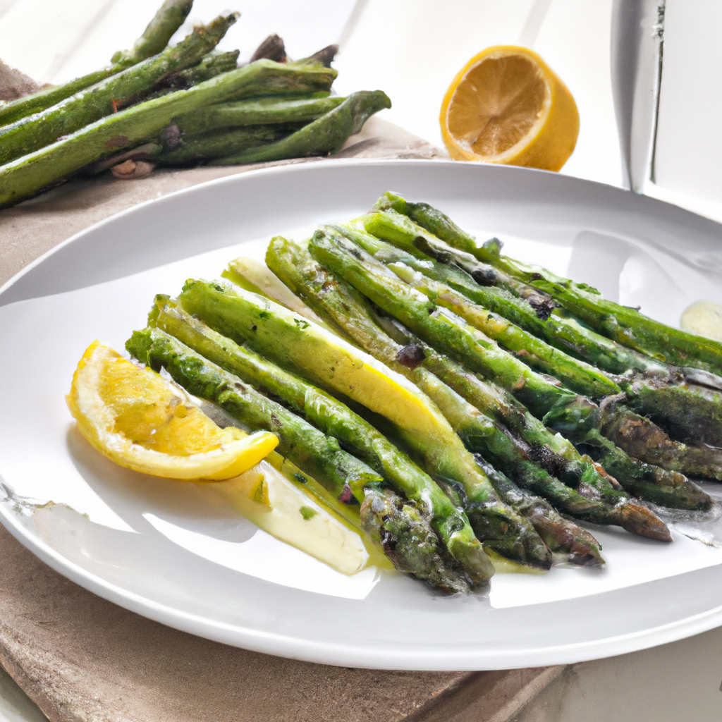 Steamed Asparagus with Lemon and Olive Oil 