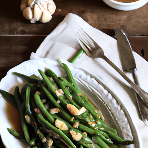 Garlic-Almond Dressing Steamed Green Beans – A Mouthwatering Recipe