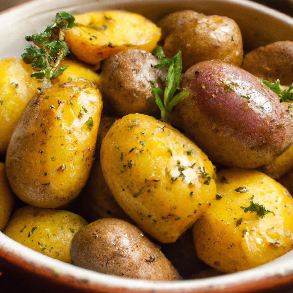  Steamed Baby Potatoes with Herbs and Spices